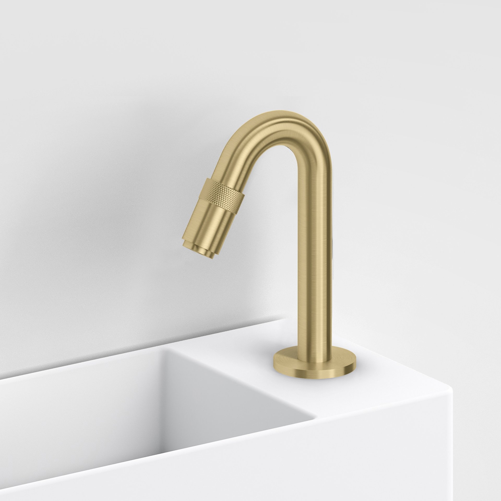 Clou Freddo 9 Fonteinkraan 8.4x15.5 cm Geborsteld Goud PVD