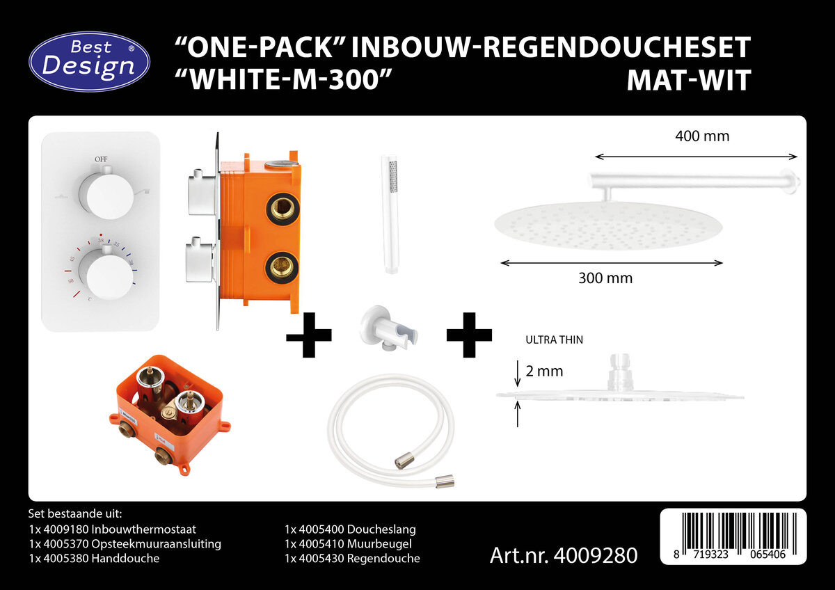 inbouw douchset