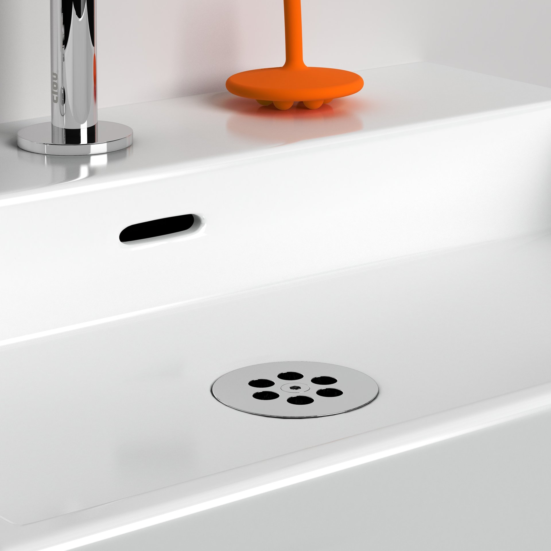 Clou Wash Me Afvoerplug voor Siliconen Waterstop 8x6.5 cm Chroom