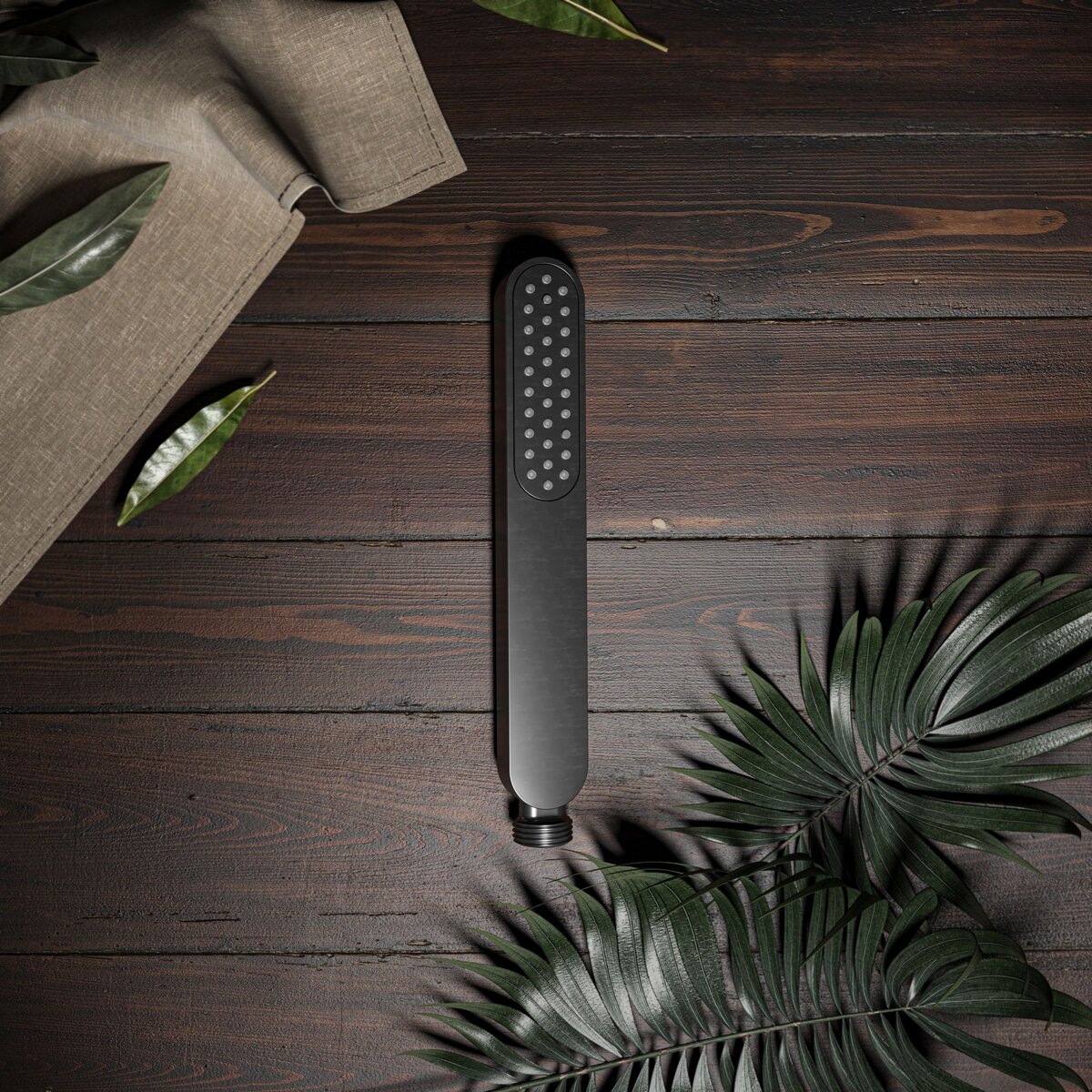 Hotbath Gal Staafhanddouche Geborsteld Gunmetal PVD