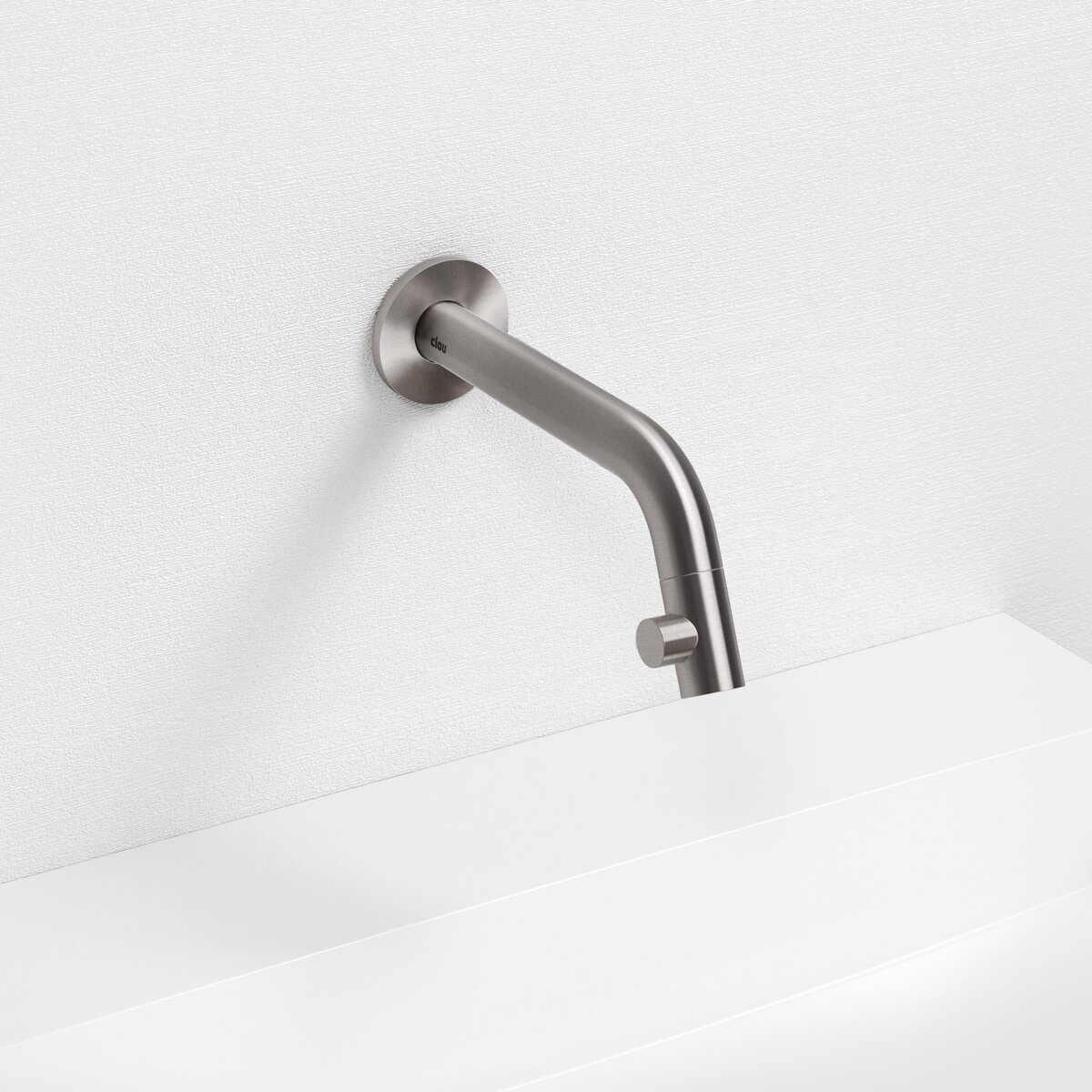 Clou Kaldur Fonteinkraan Lange Uitloop 16x6.8 cm Geborsteld RVS