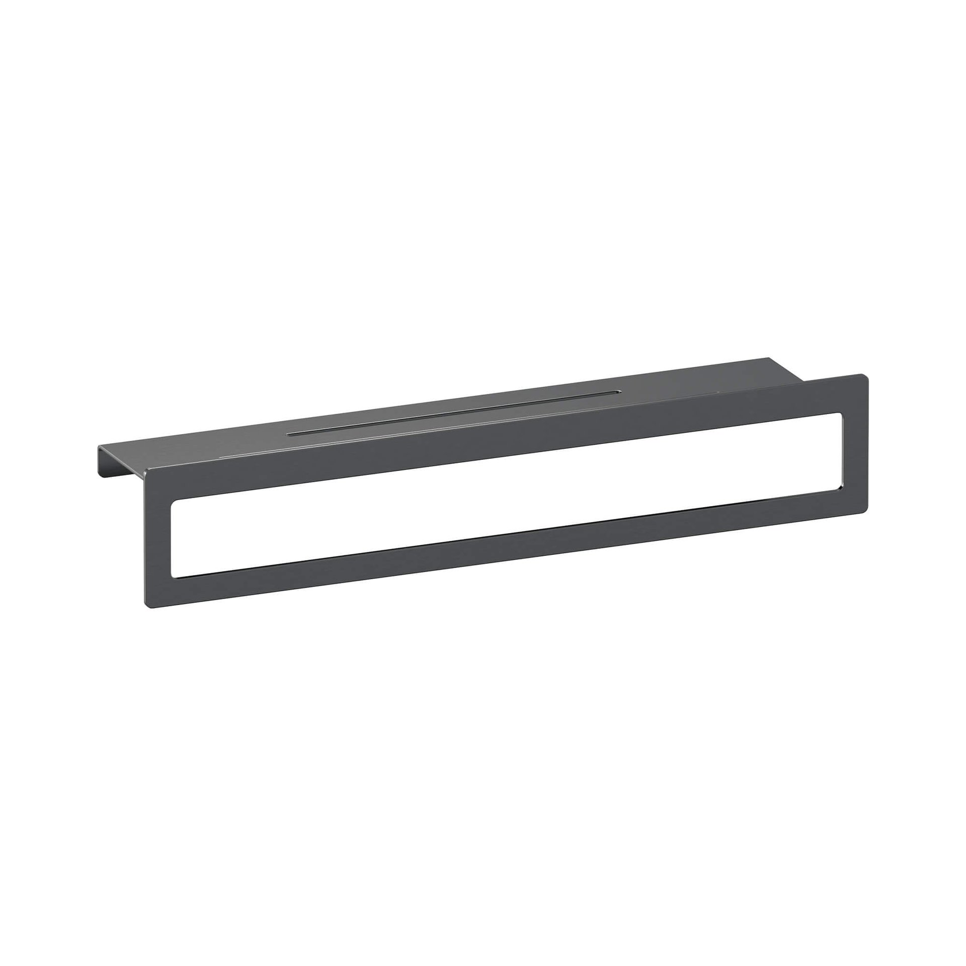 BRAUER Handdoekrek met planchet gunmetal geborsteld PVD