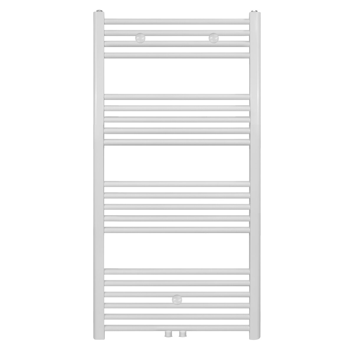 Belrad Handdoek Radiator Midden Aansluiting Wit Mat Geborsteld 1200x600-616 Watt (Tweedekans artikel)
