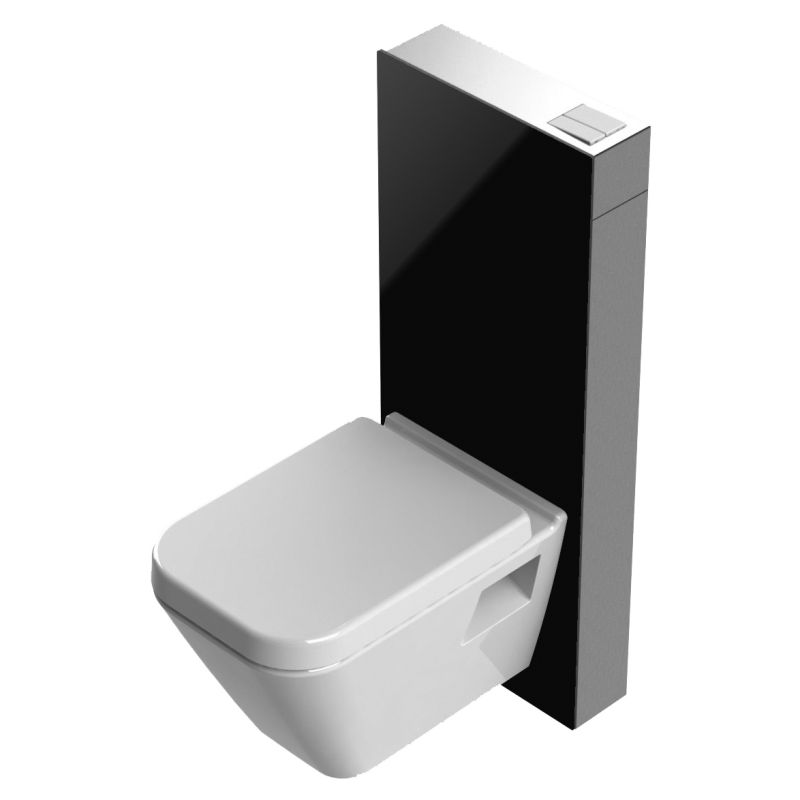 Creavit Bocchi Opbouwreservoir Zwart Glas