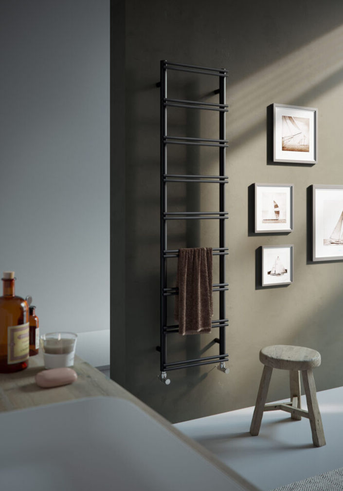 Instamat EMMA Elektrische Radiator 40×159,2 cm Zwart 350W - EM160.40EK01