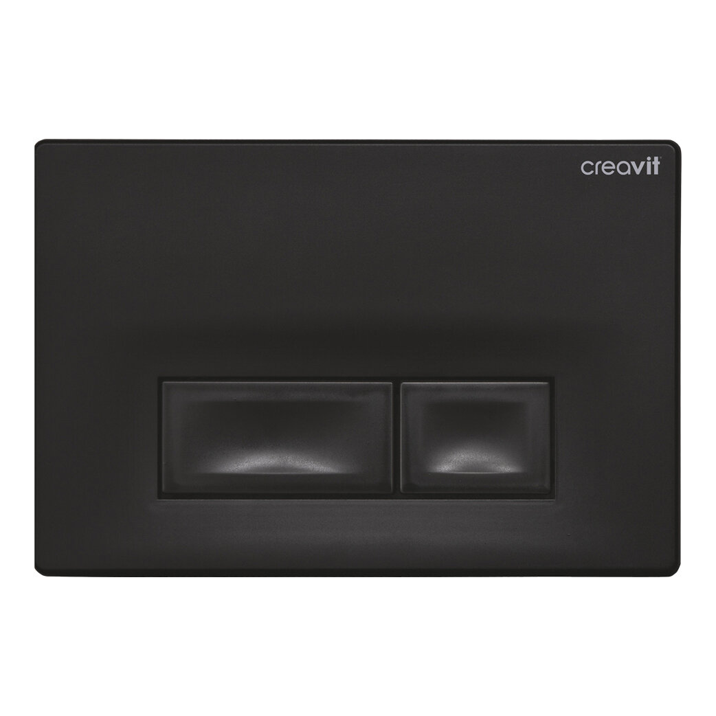 Creavit Mat Zwart Bedieningspaneel