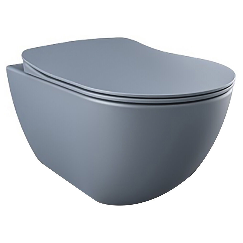 Creavit Design Ophang Wc Met Rvs Sproeier (Bidet), Mat Basalt