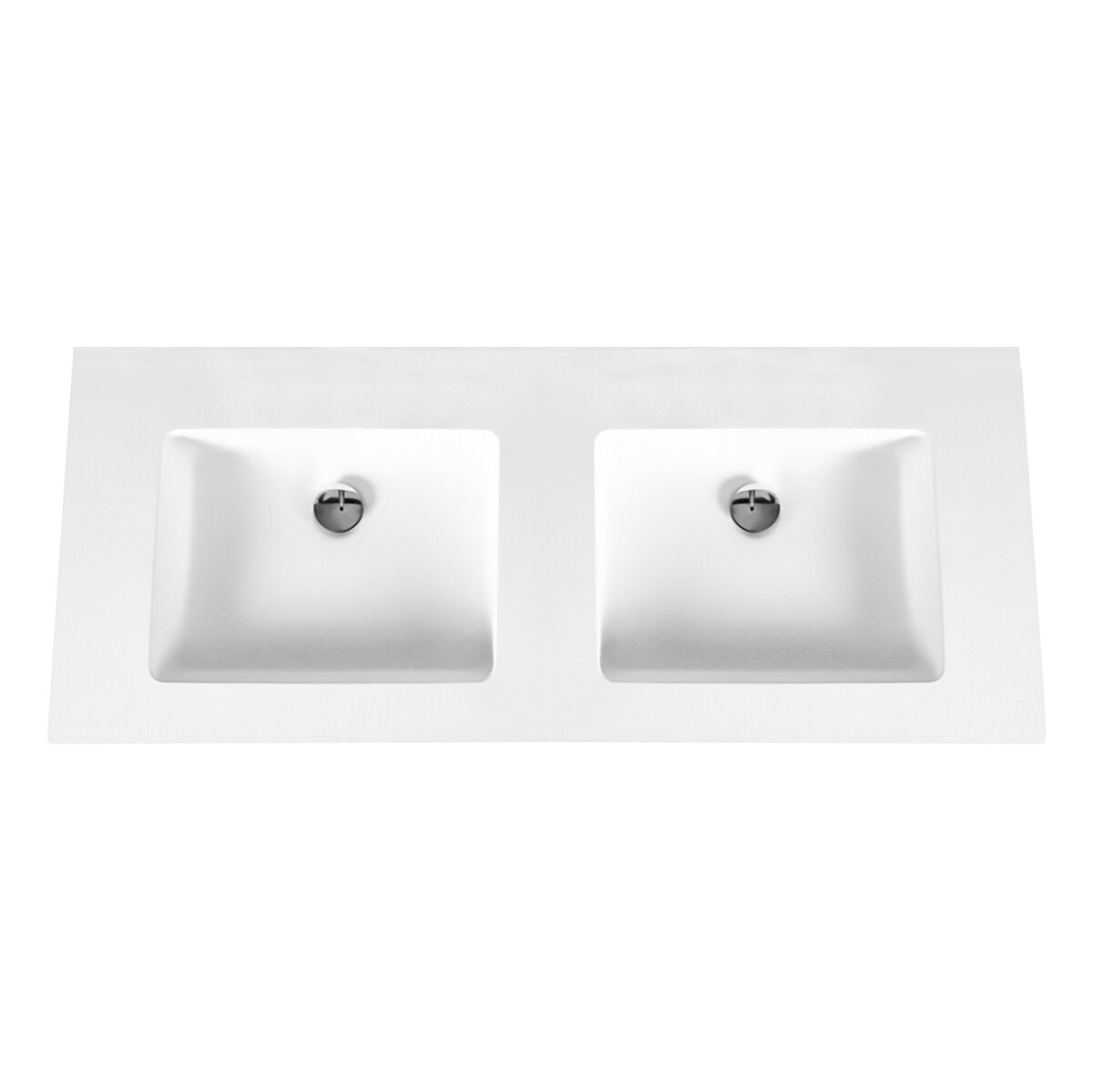 Aloni Solid Surface Wastafel Zonder Kraangat 160cm