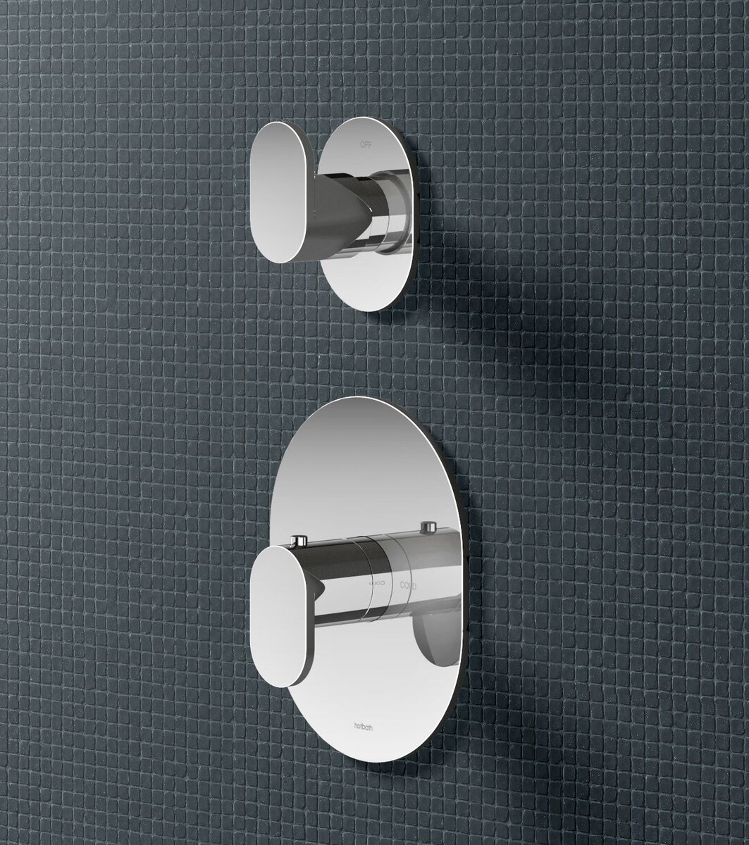 Hotbath Friendo Inbouw Thermostaat Met 1 Stopkraan Chroom (uitlopend model)