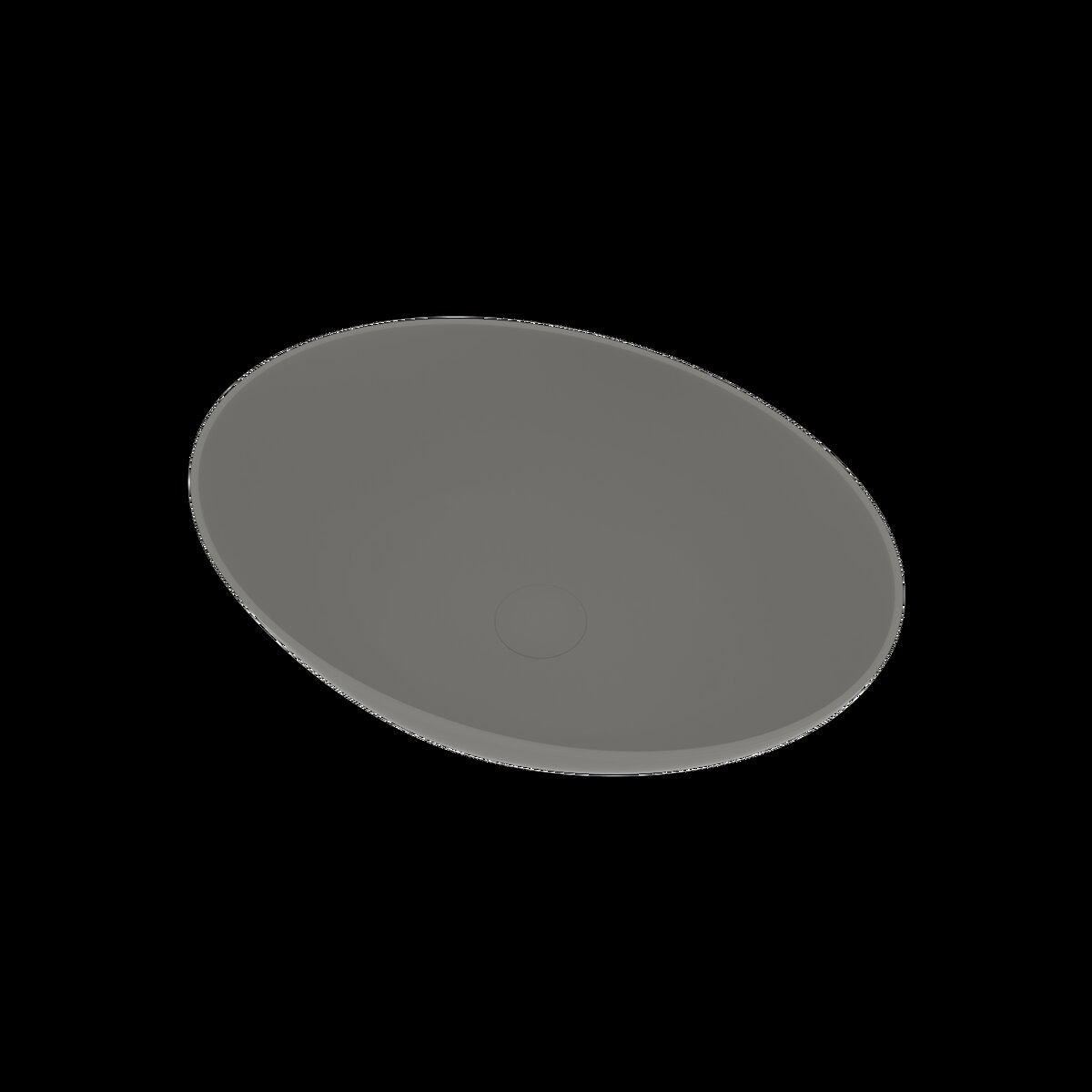 Ideavit Opbouwwastafel Solidthin 60x40x14.5 cm Solid Surface Mat Licht Grijs