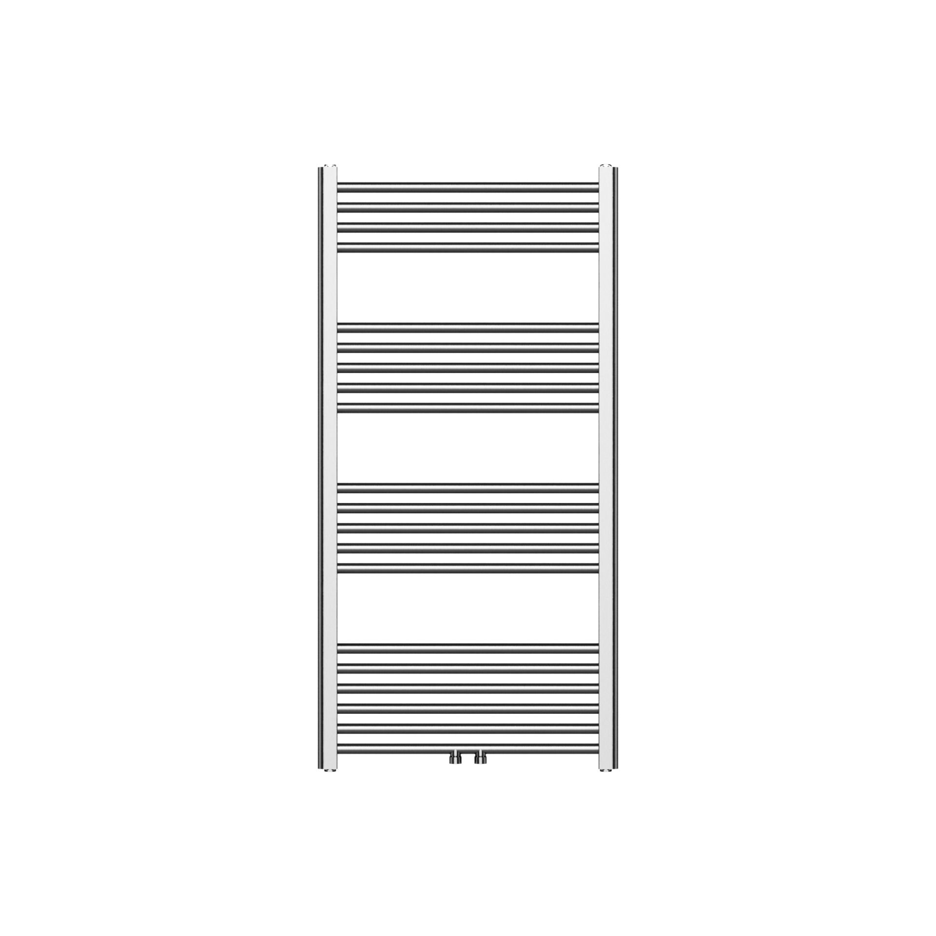 Belrad Radiator Handdoekdroger - Links-Rechts/Middenaansluiting - 414 Watt - 1200x600 Cm - Geborsteld Rvs