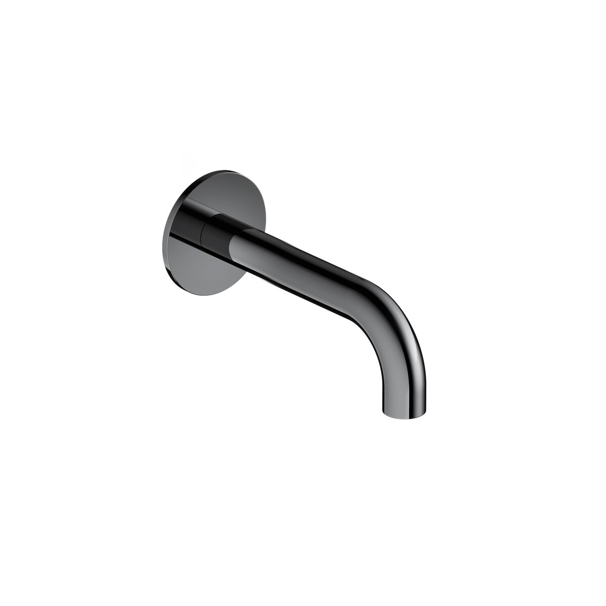 Hotbath Cobber Uitloop met rozet 15 cm Zwart Chroom