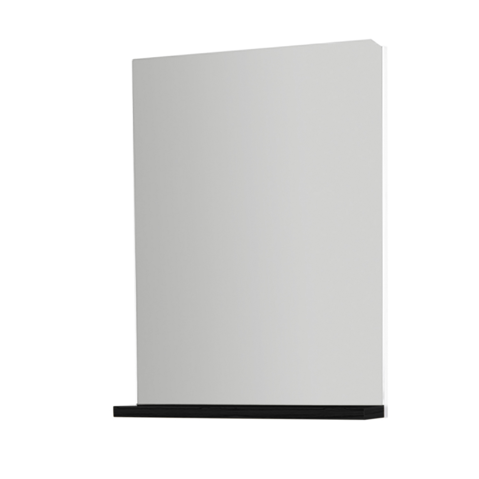 Aloni Elmas Zwart Spiegel Met Tablet 44x54,5x8,2cm