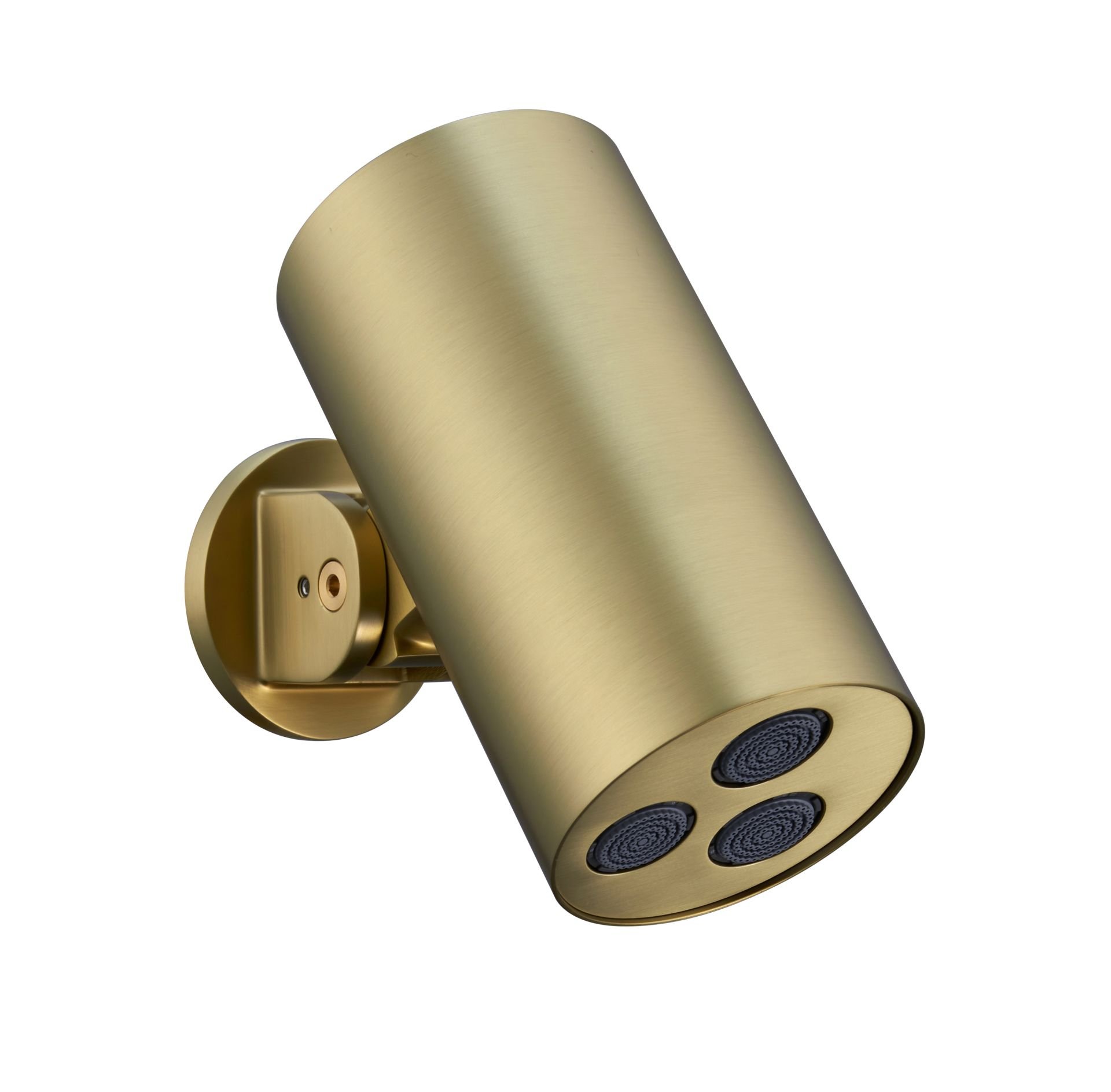 Uniforma Handdouche Cilinder - 1 Stand - Muurmontage - 8X15 cm - Geborsteld Goud (PVD)