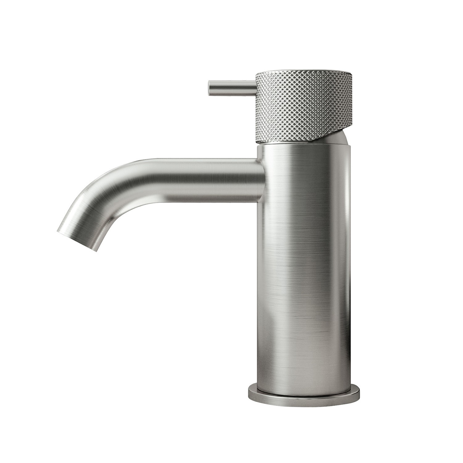 Hotbath Cobber X Opbouw Wastafelmengkraan Laag Geborsteld Nikkel