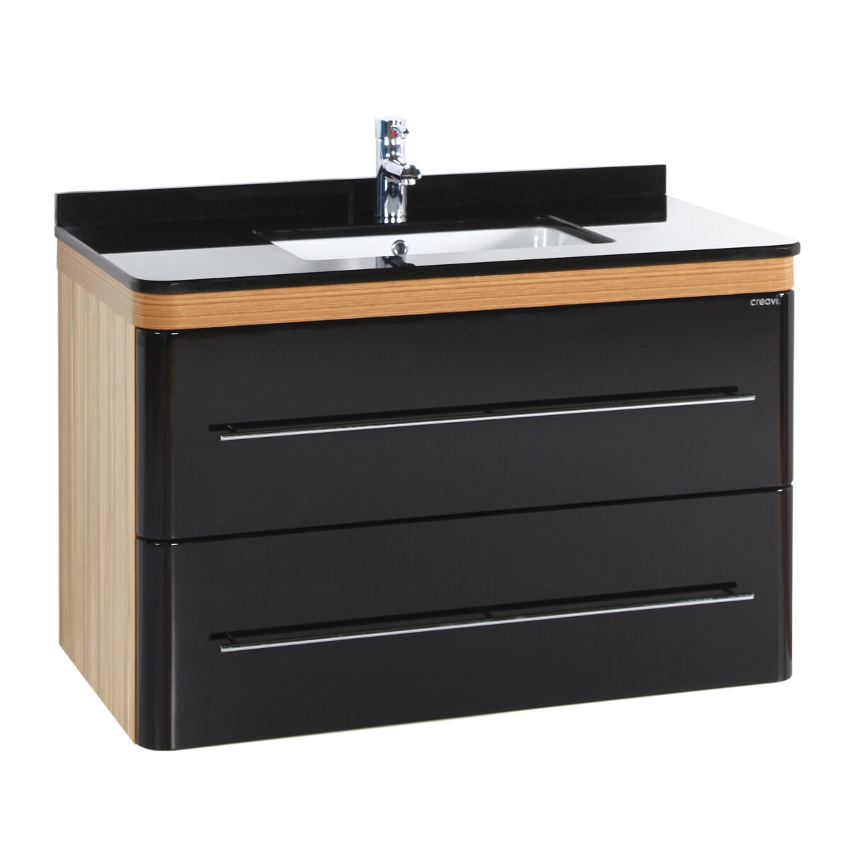Creavit Piano 100 Graniet Wastafel 101x53cm