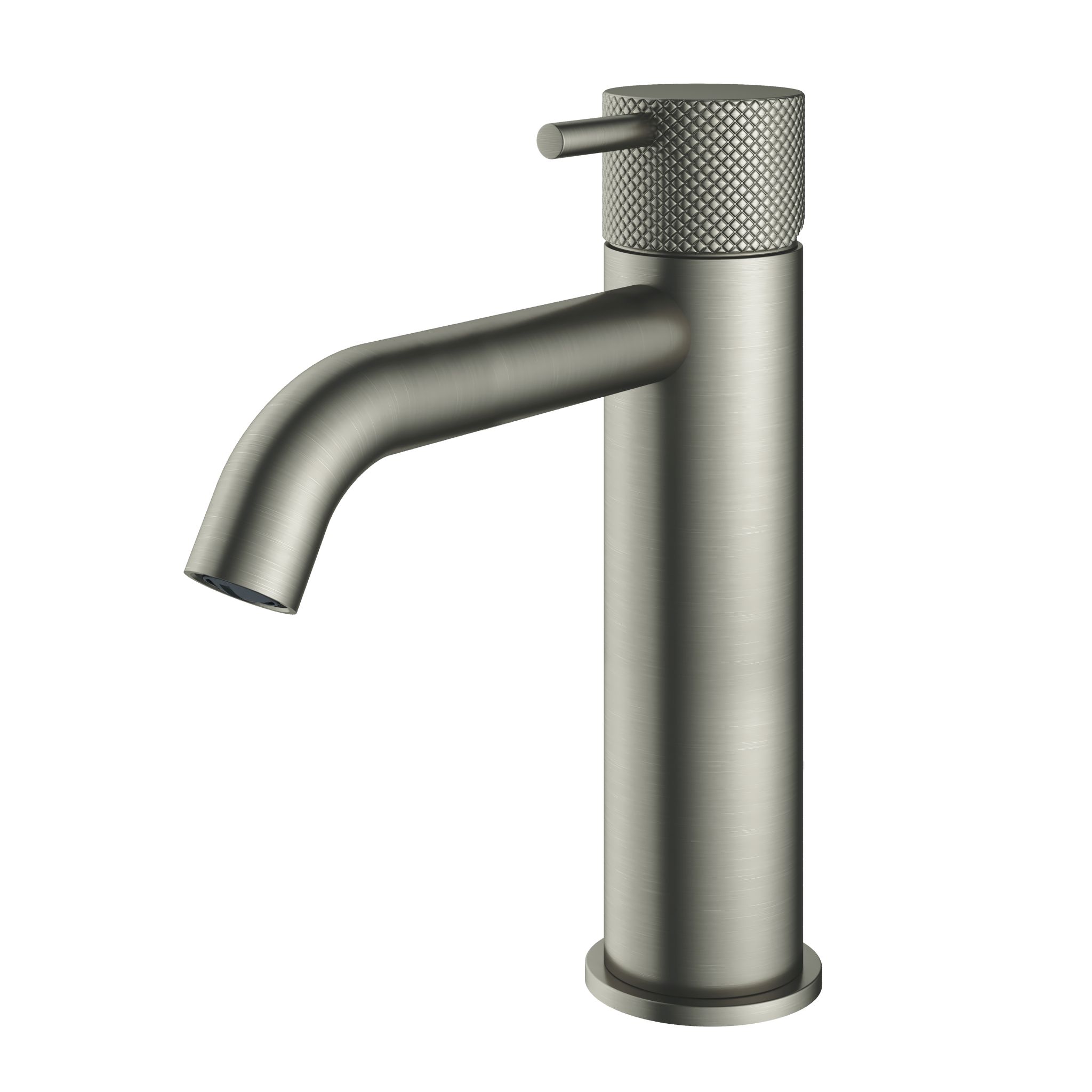 Hotbath Cobber X Opbouw Wastafelmengkraan Middelhoog Geborsteld Nikkel