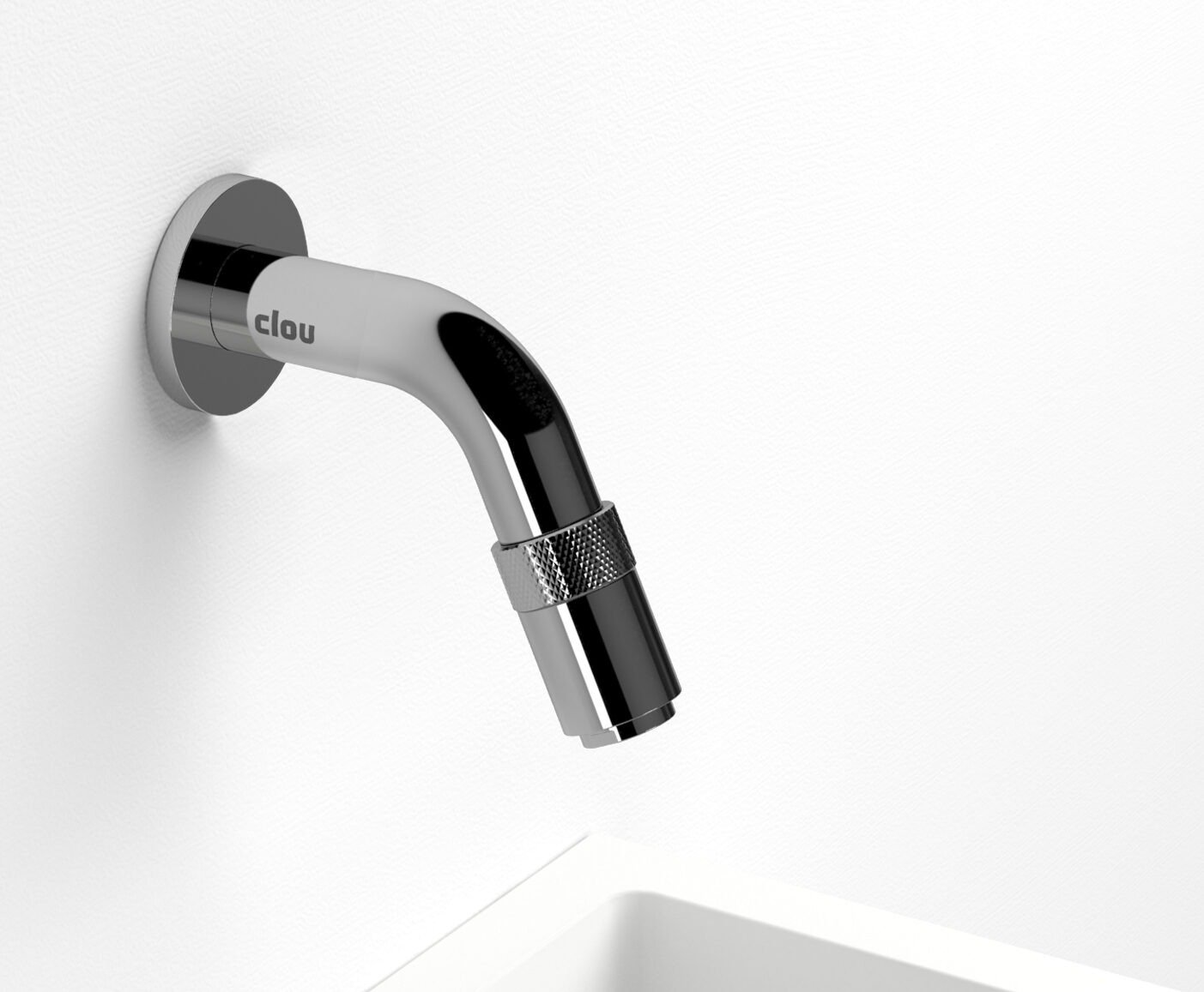 Clou Freddo 11 Fonteinkraan Korte Uitloop 9x6.8 cm Chroom