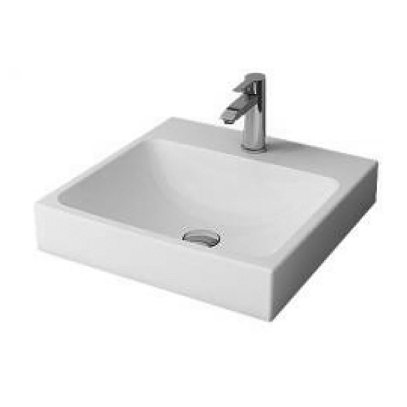 Bocchi Bocchi Scalae Design Wastafel Met Kraangat 485x480 Mat Wit