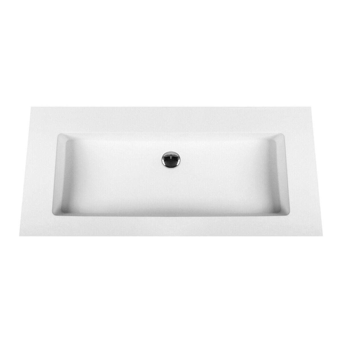 Aloni Solid Surface Wastafel Zonder Kraangat 100cm