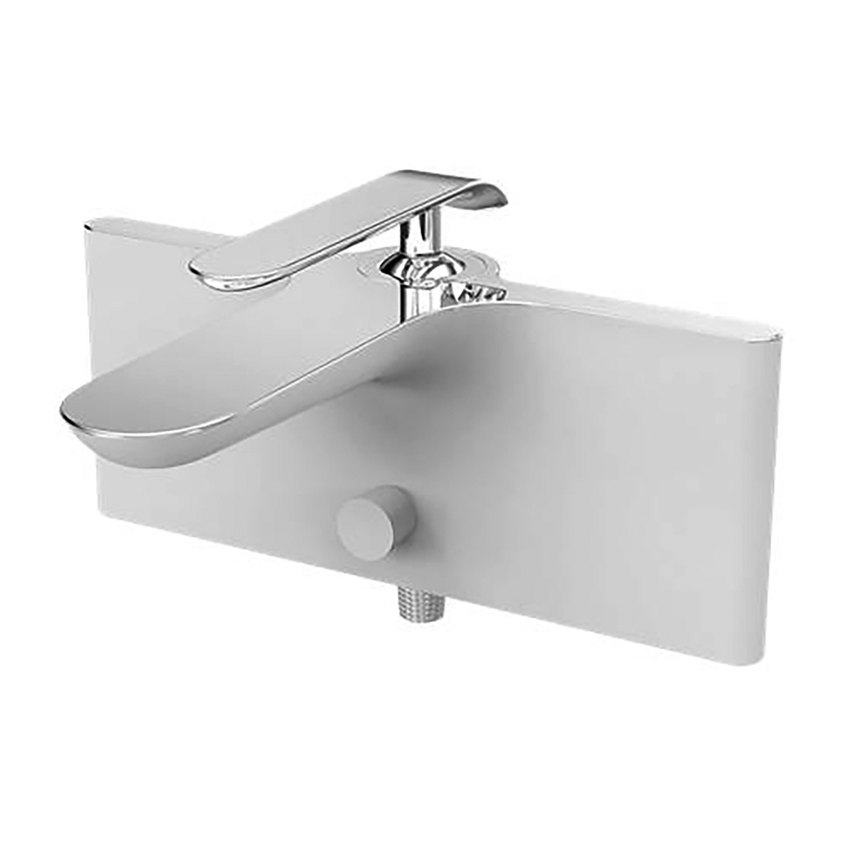 Creavit Bloom Bad/Douchemengkraan Wit-Chroom