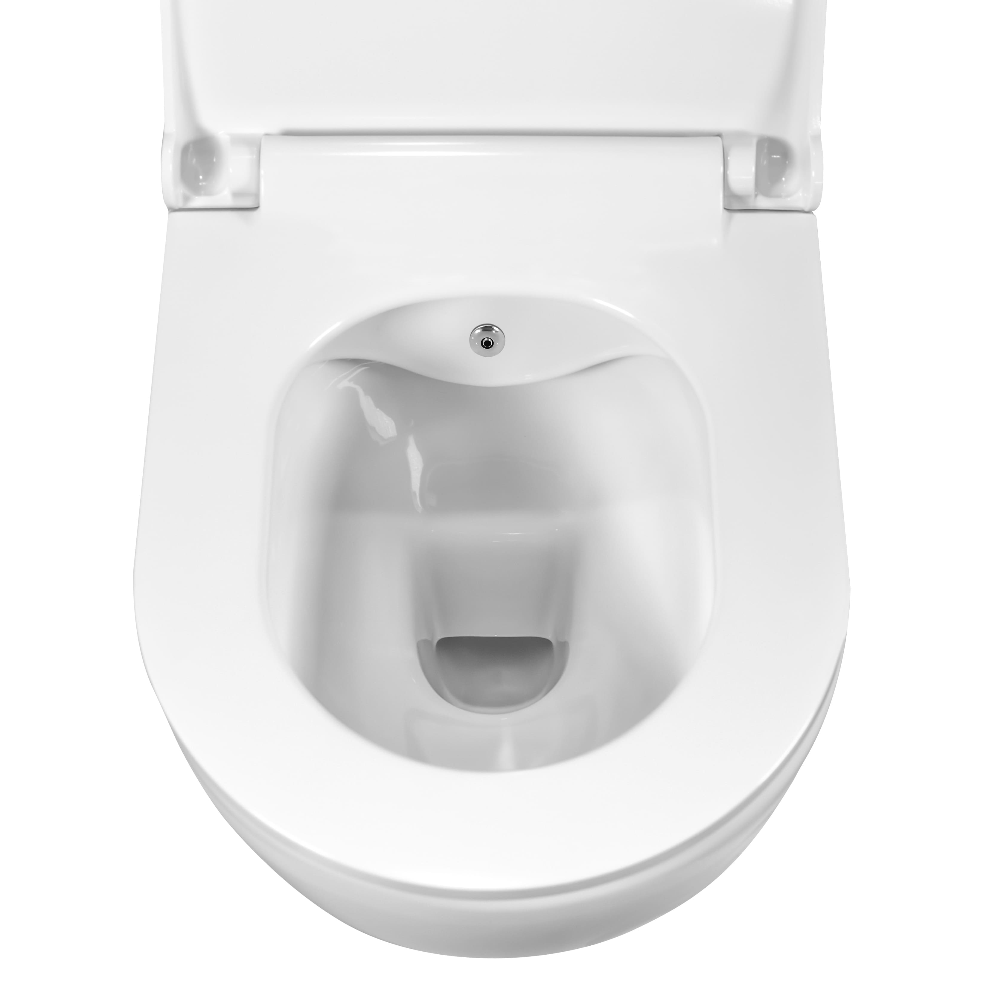 Creavit Aloni Rimoff Ophang Wc Wit Met Rvs Sproeier