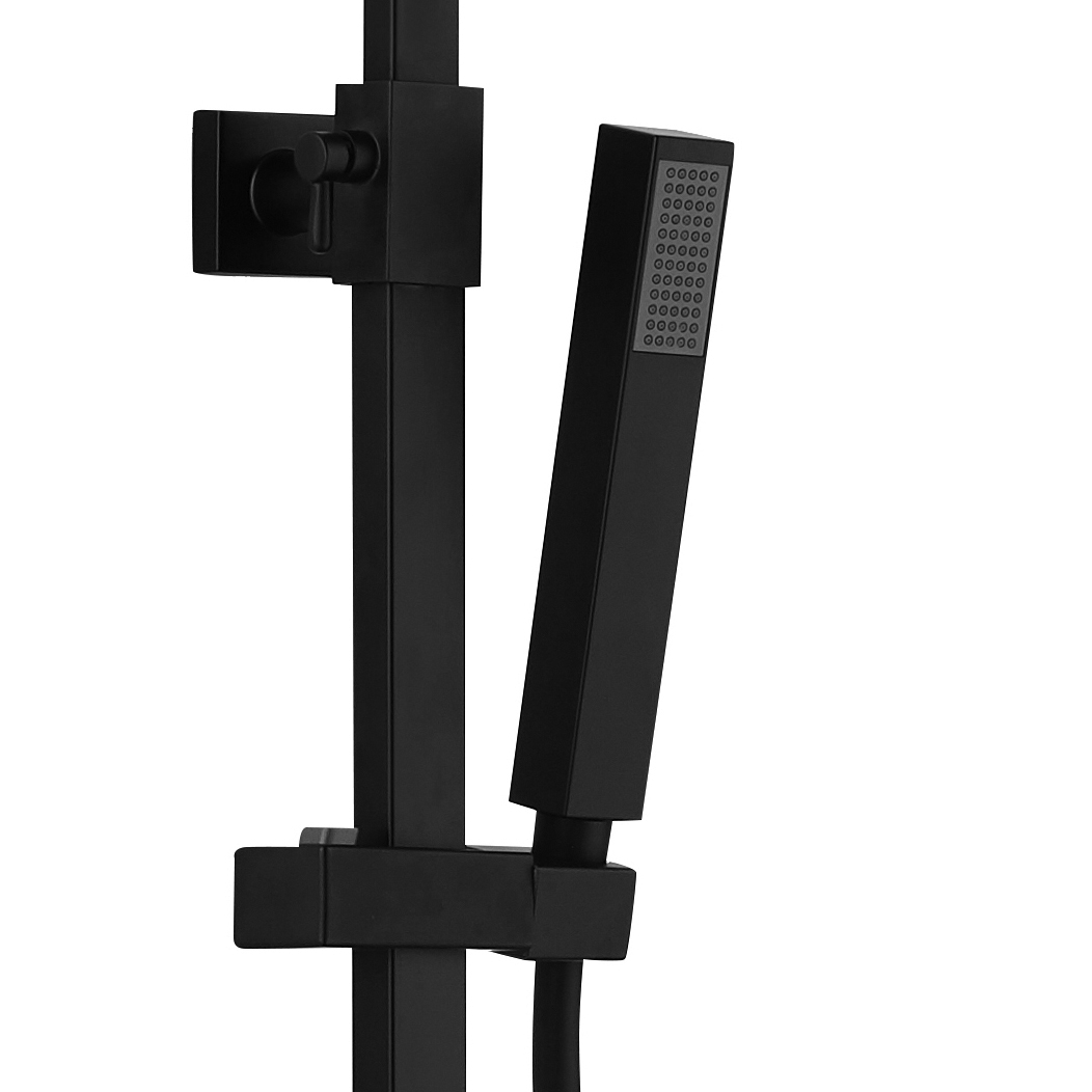 Creavit Aloni Thermostatische Douchekolom Optima Quadro Mat Zwart
