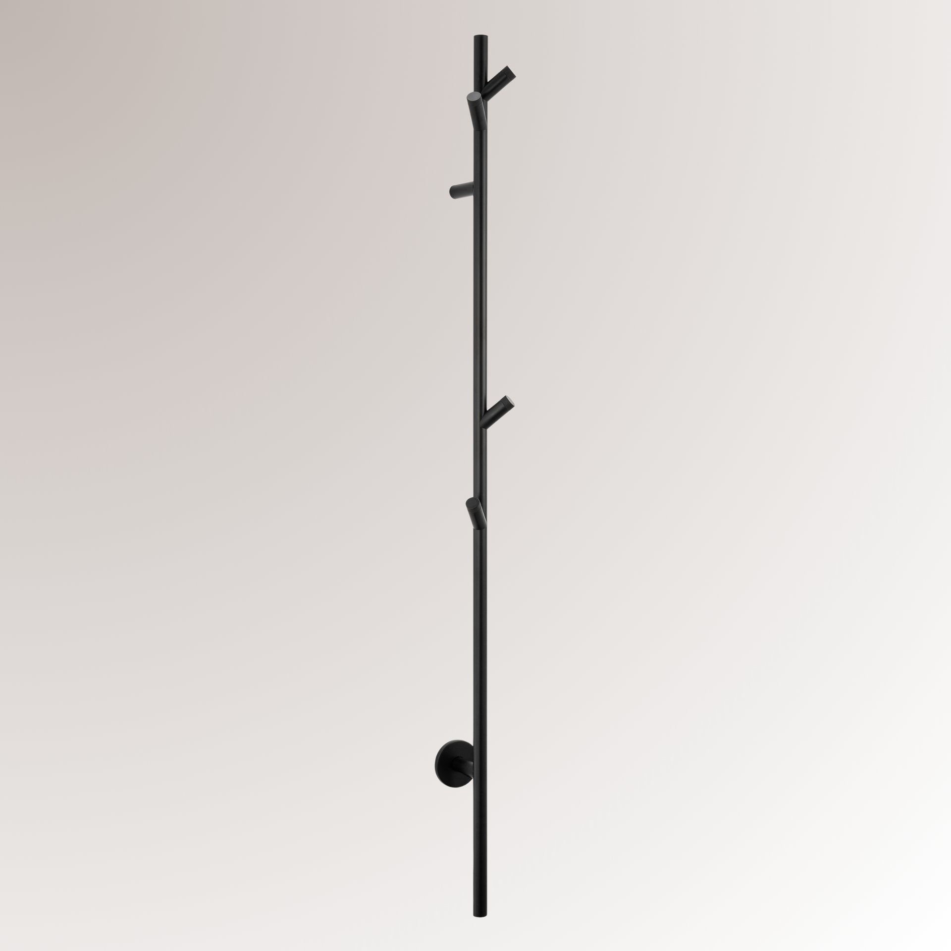 Best-Design High-End Nero "Bavel" elektrische staaf handdoek radiator 1500 mm 38W mat-zwart
