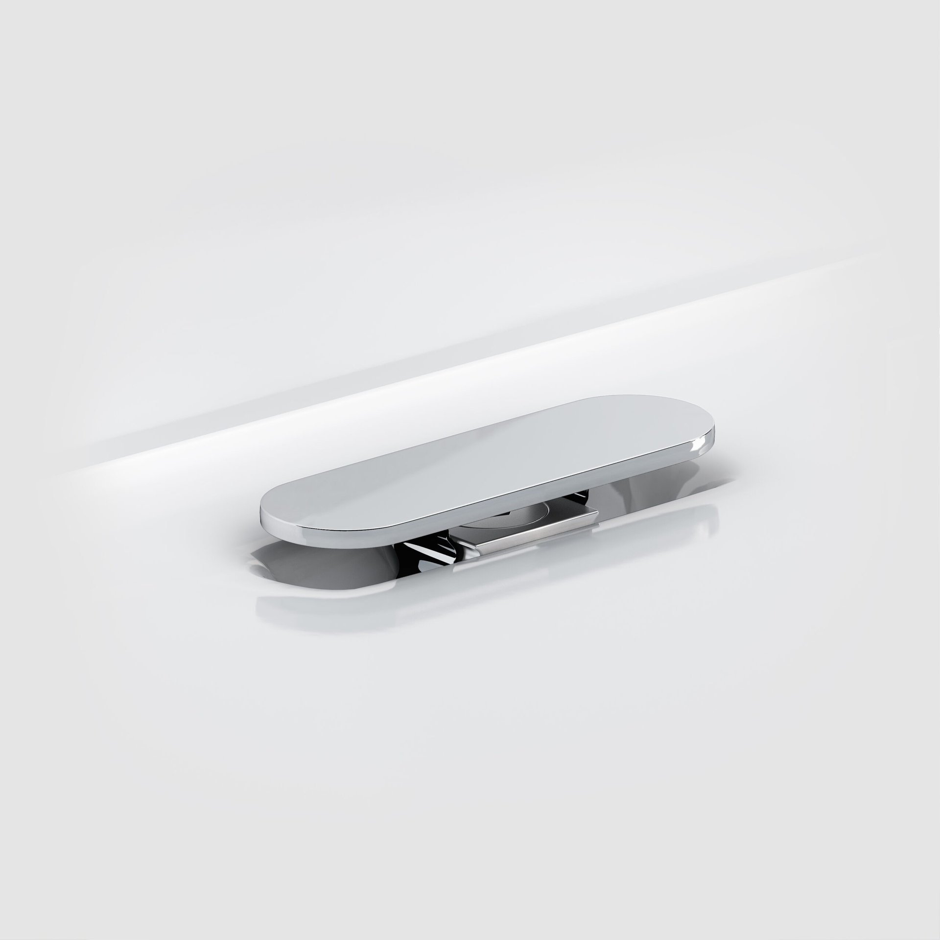 Clou First Afdekplaat voor Afvoerplug 5.3x1.8 cm Chroom