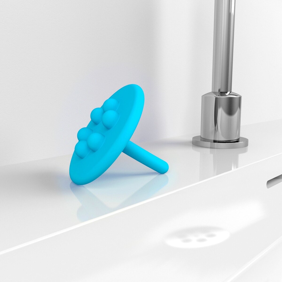 Clou Wash Me Siliconen Waterstop 5.7x6.5 cm Blauw