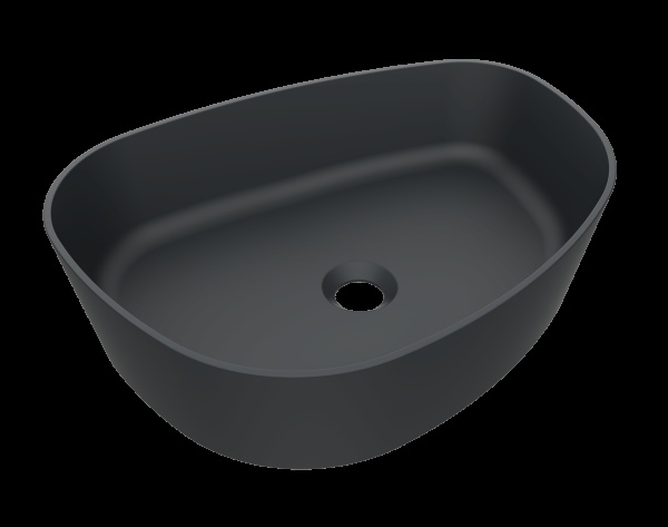 Arcqua Rocker Opbouw Waskom Organisch L 50x38 Mat Antraciet
