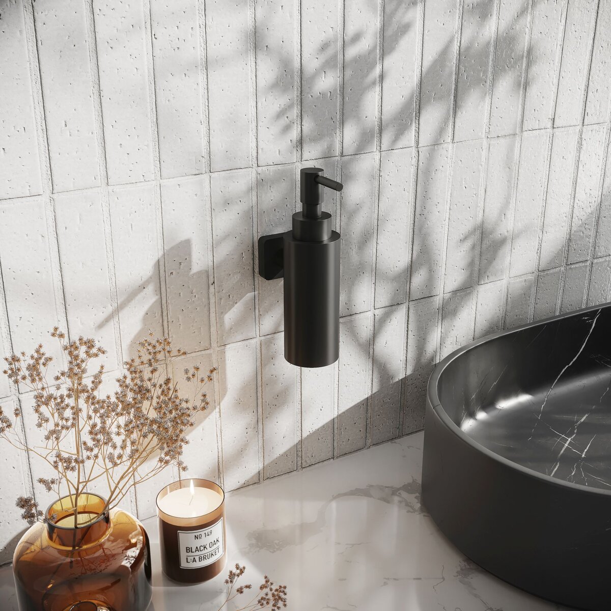 Hotbath Gal Zeepdispenser Wandmodel Mat Zwart