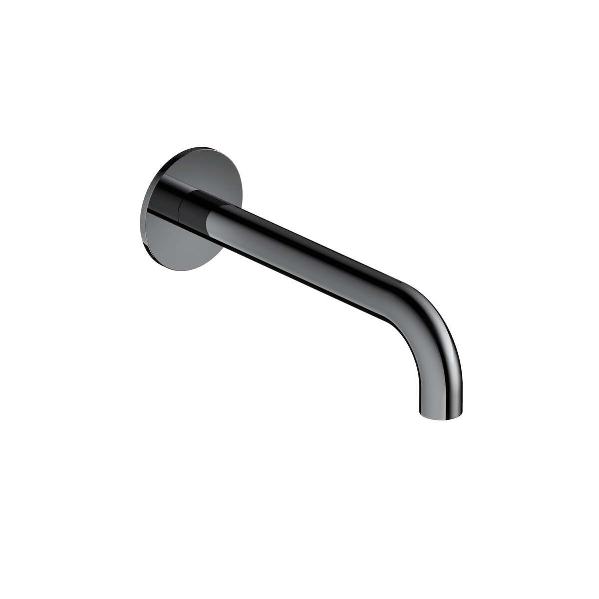 Hotbath Cobber Uitloop met rozet 18 cm Zwart Chroom