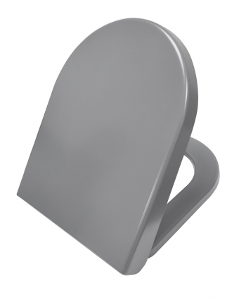 Vesta soft-close zitting tbv wandcloset 52cm mat grijs (uitlopend)