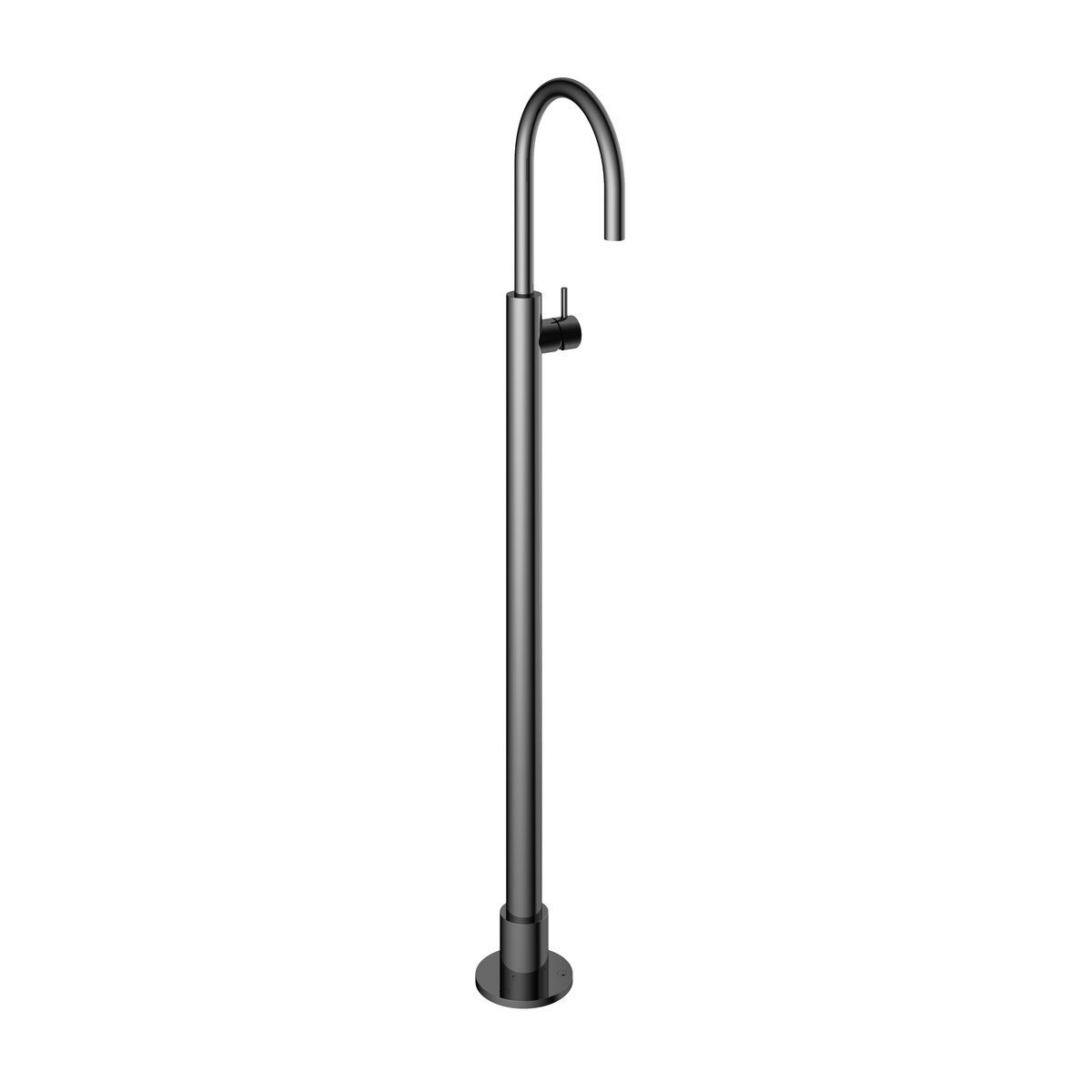 Hotbath Cobber Uitloop zonder rozet 18 cm Zwart Chroom