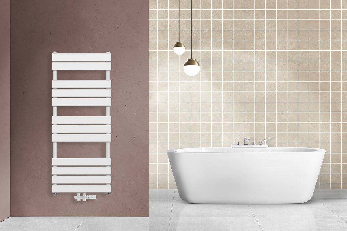 Belrad Handdoek Radiator Wit Midden 120×60 cm 681W