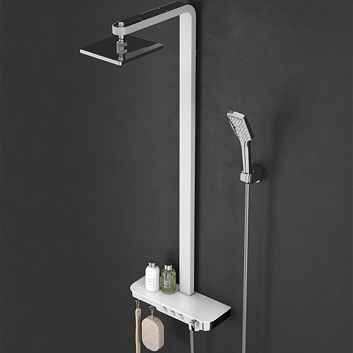 Creavit Opbouw Regendoucheset chroom