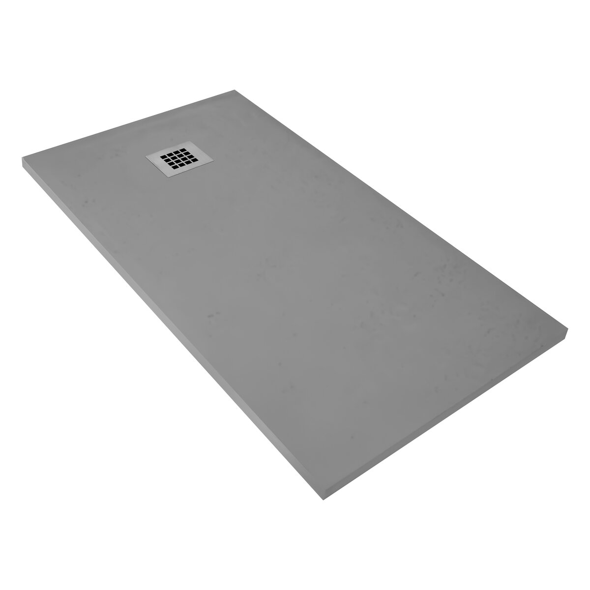 Creavit Aloni Madison Flat Composietsteen Douchebak Grijs 140x90x3cm Antislip Inkortbaar