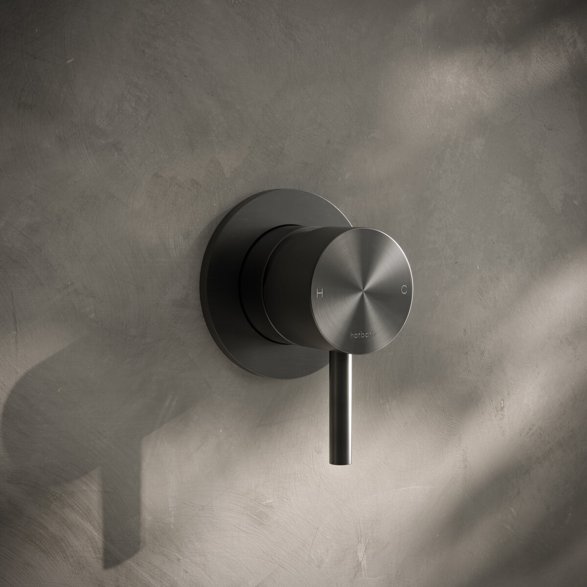 Hotbath Archie Inbouw Douchemengkraan Geborsteld Gunmetal PVD