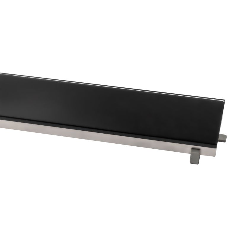 Creavit Aloni Glasrooster Douchegoot Zwart 100cm