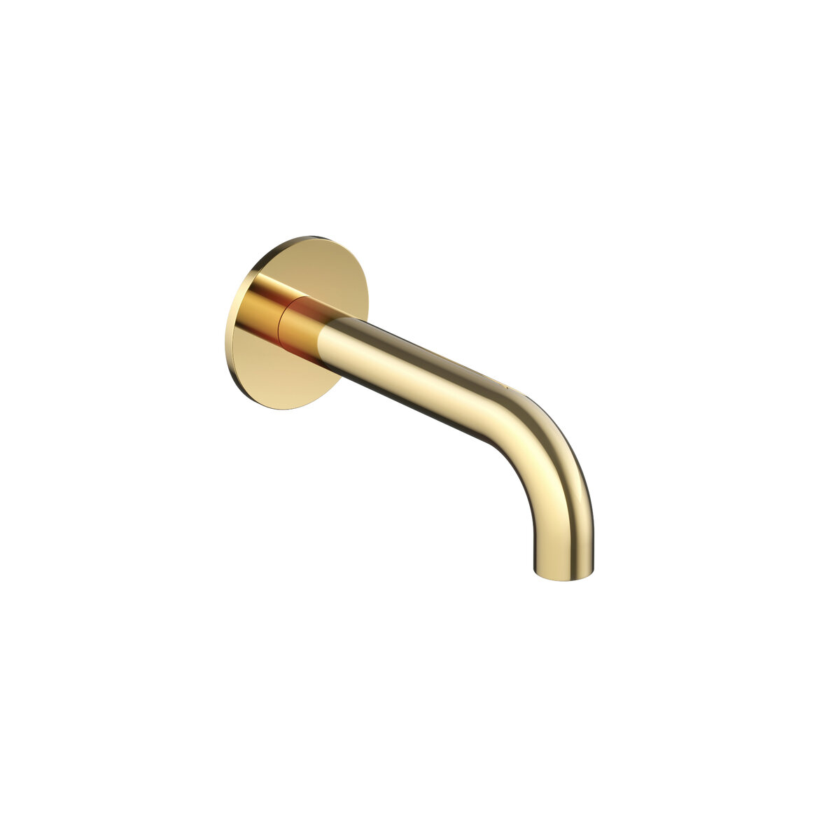 Hotbath Cobber Uitloop met rozet 15 cm Gepolijst Messing - Living Colours