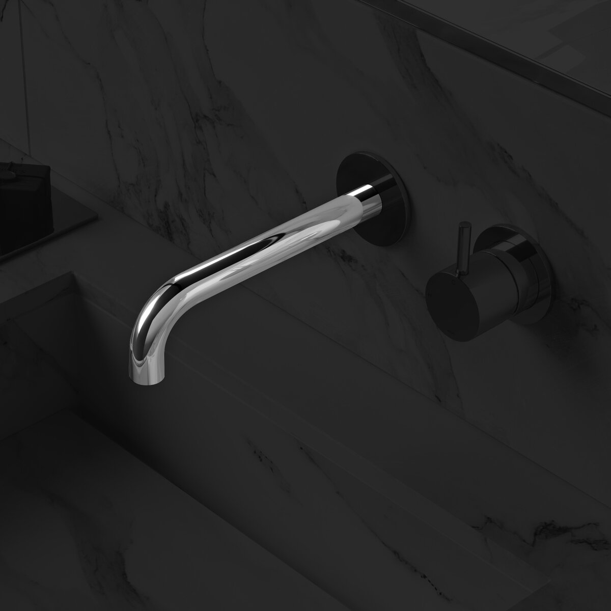 Hotbath Cobber Uitloop zonder rozet 25 cm Chroom