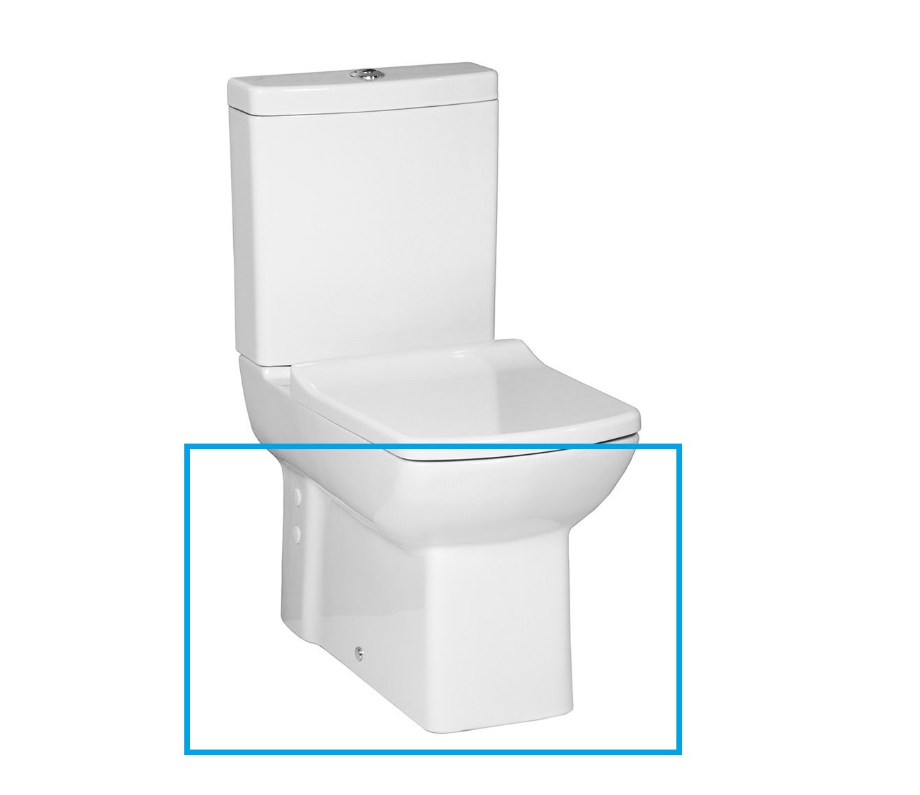 Creavit Lara Staande Wc Onderpot, Zonder Sproeier (Bidet), Muur/Onder Uitgang Wit