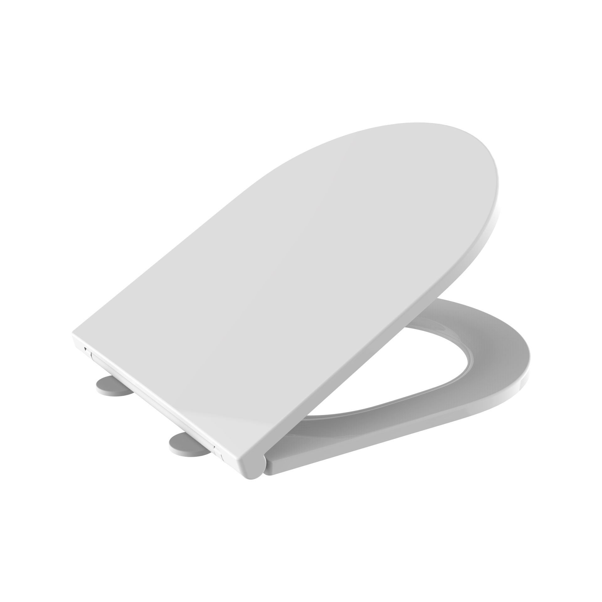 Creavit Aloni Slim Elegance Wc-Zitting Duroplast Wit, Quick Release, Inox Scharnieren, Softclose