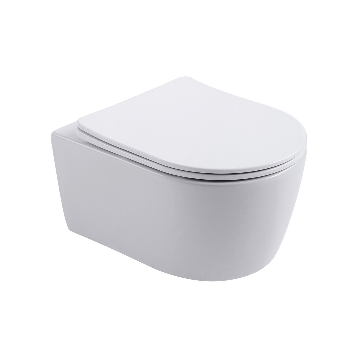 Aloni Pro Ophang WC Rim-Off + Zitting - Mat Wit