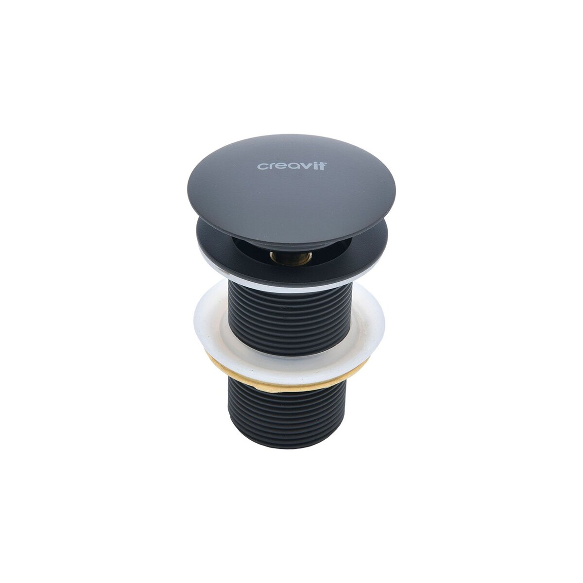Creavit Clickwaste - Push-Up 5/4 Overloop - Mat Zwart