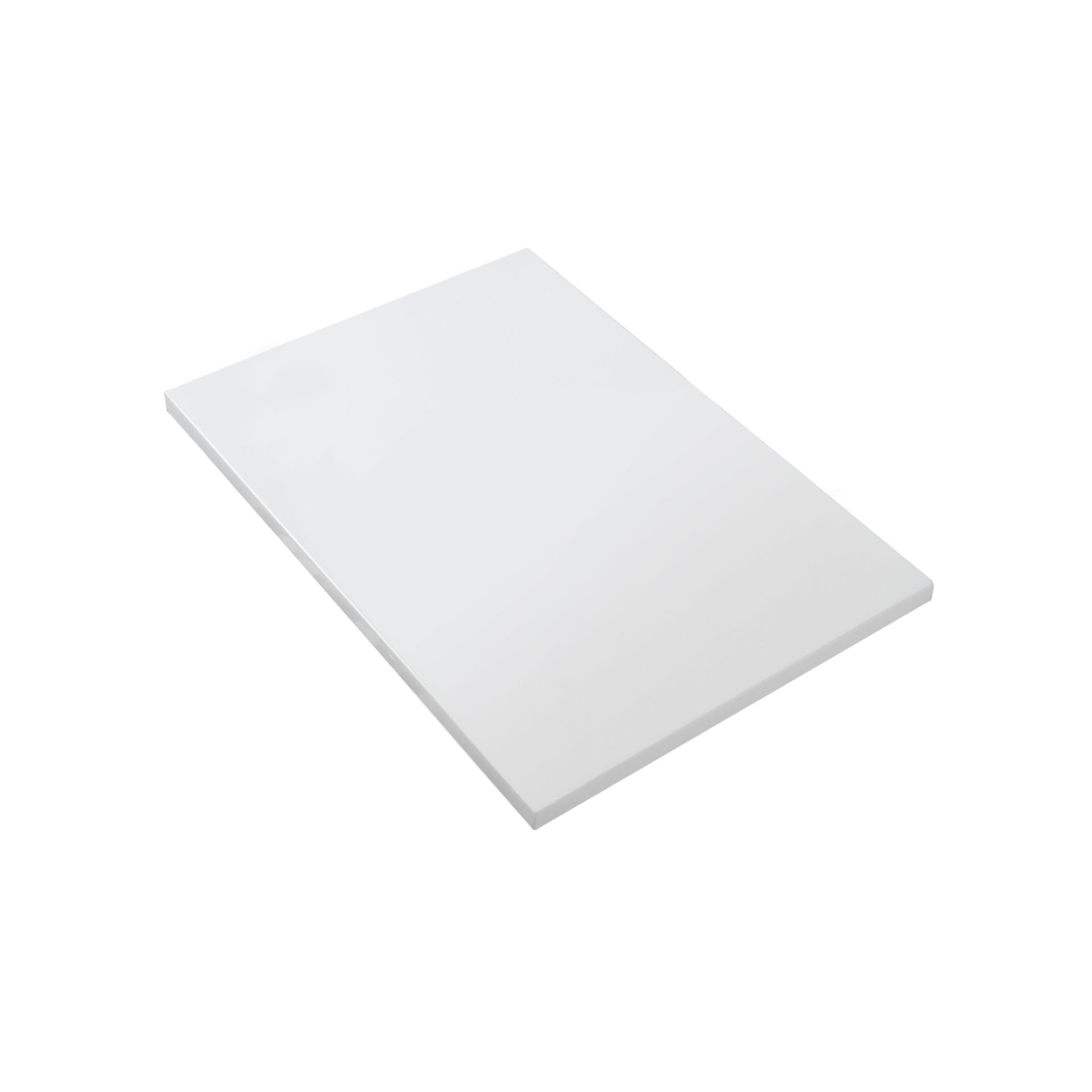 Wonda Tablet Voor Wastafelonderkast - Zonder Kraan- En Afvoergat - Kunstmarmer - 80x1,2x52,5 cm - Mat Wit